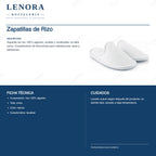Ficha técnica de las zapatillas de rizo: composición, talla única y cuidados