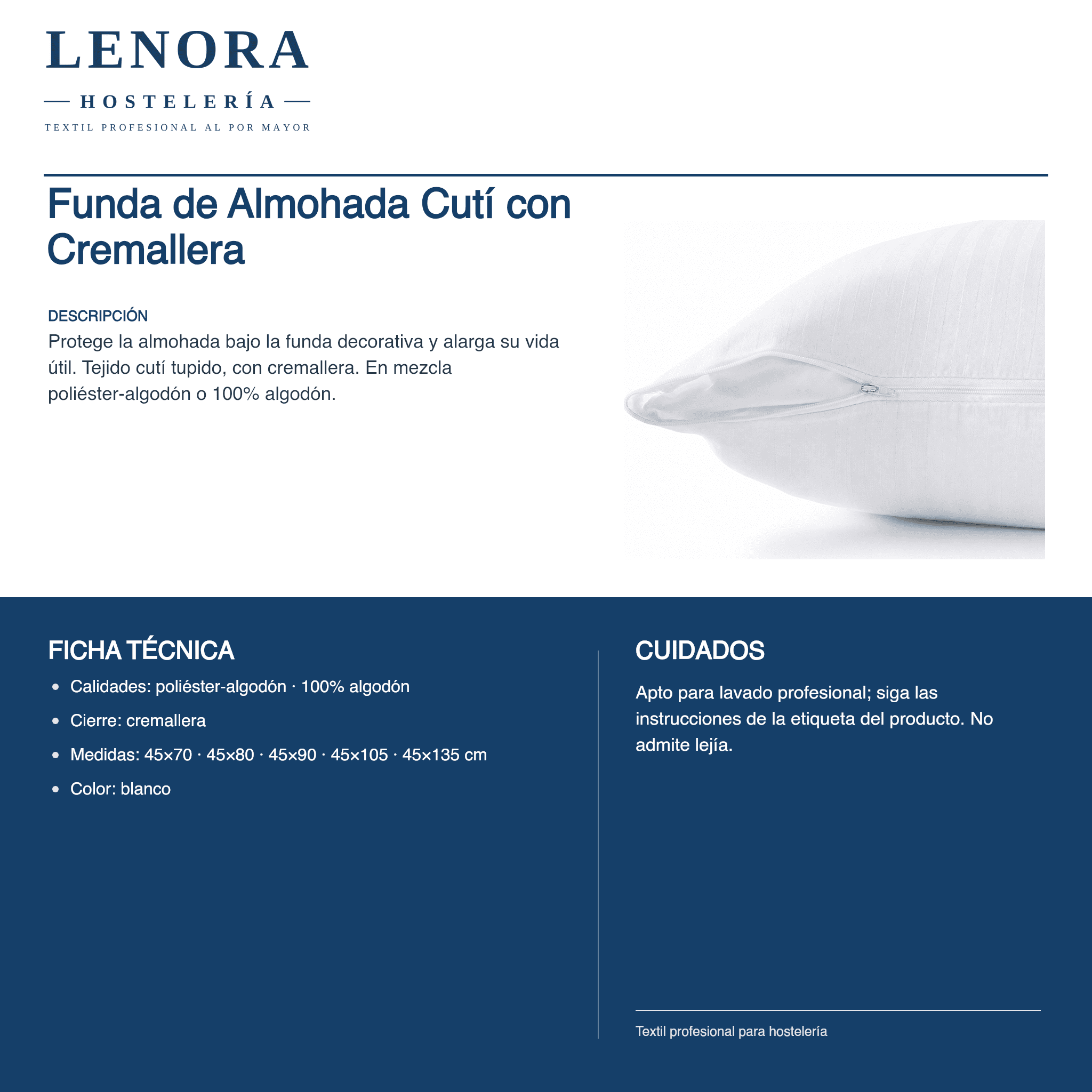 Funda de Almohada Cutí con Cremallera