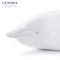 Funda de almohada de cutí blanca con cremallera lateral