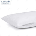 Funda de almohada Clinic ignífuga blanca cerrada con cremallera