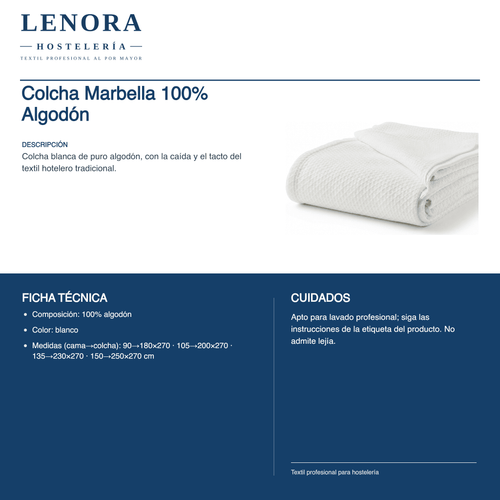Coberta de llit Marbella 100% Cotó