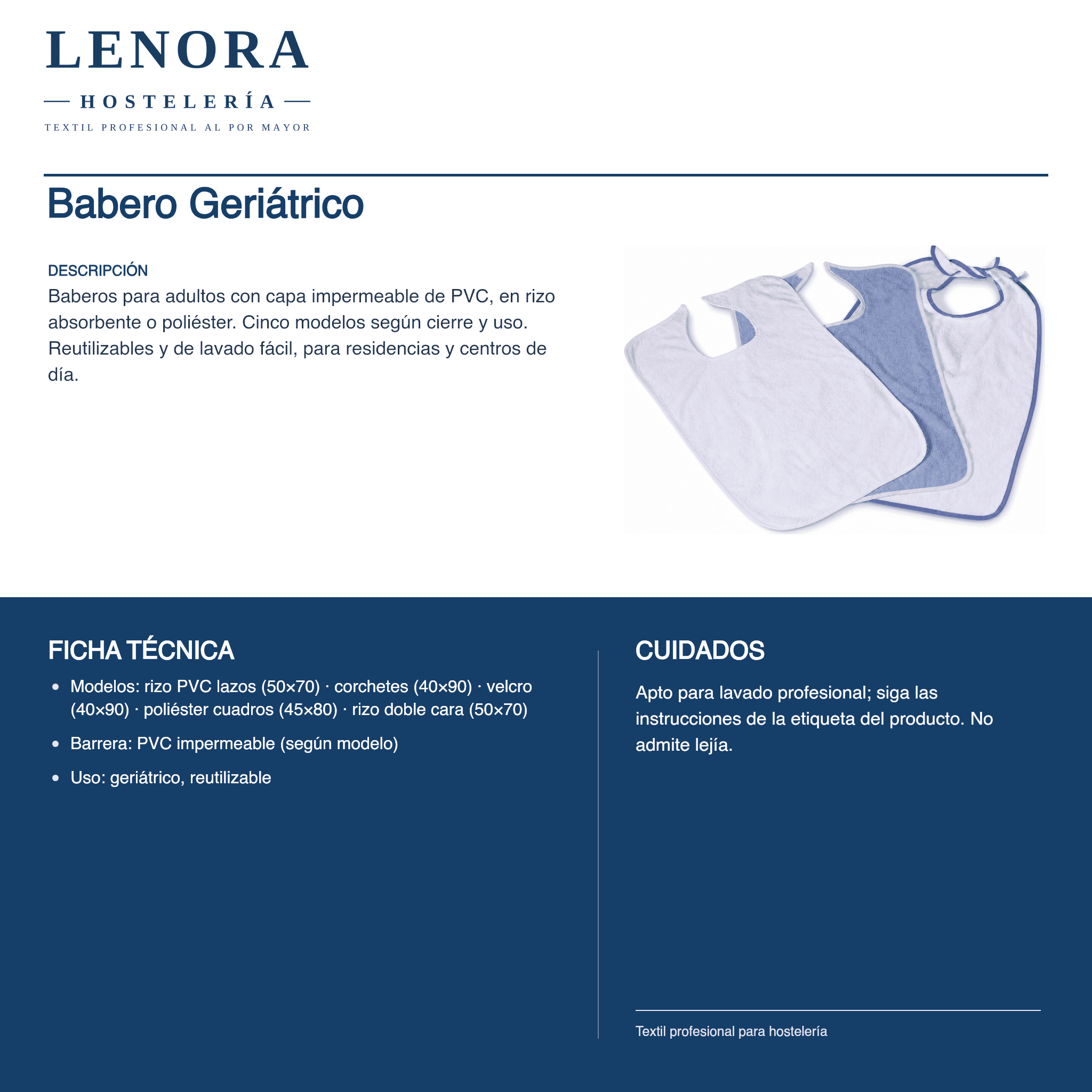 Babero Geriátrico