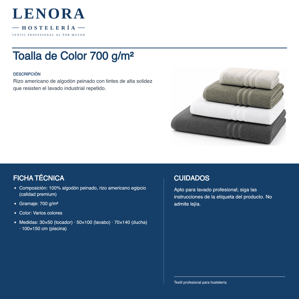 Toalla de Color 700 g/m²