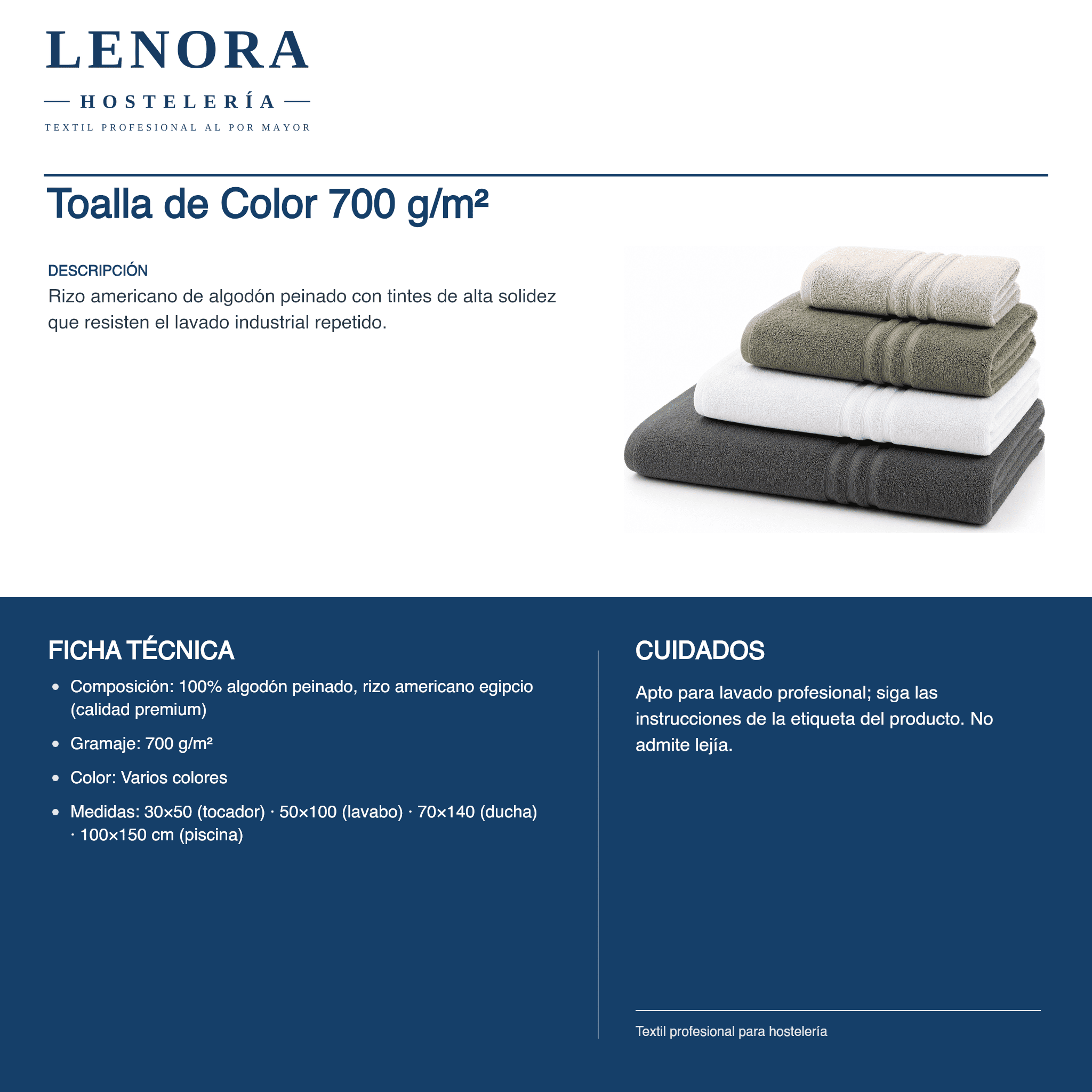 Toalla de Color 700 g/m²