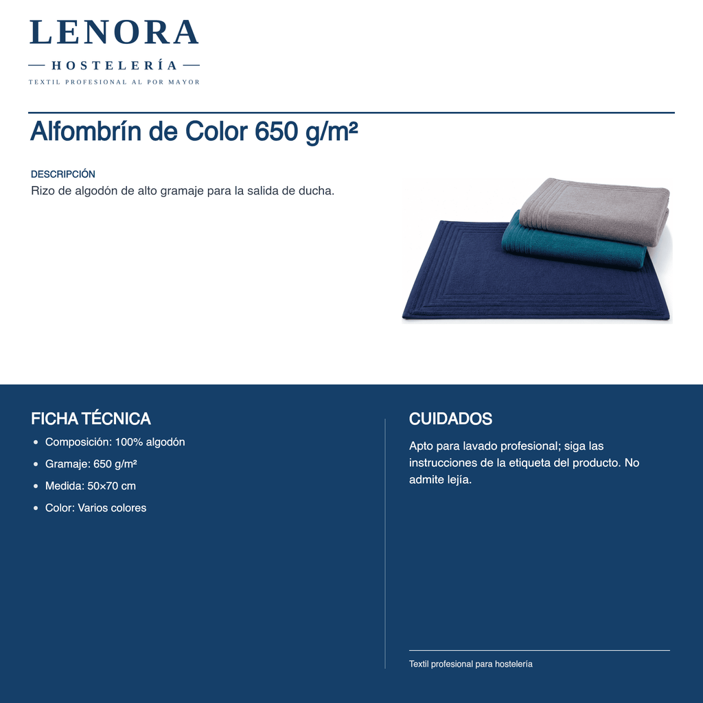Alfombrín de Color 650 g/m²
