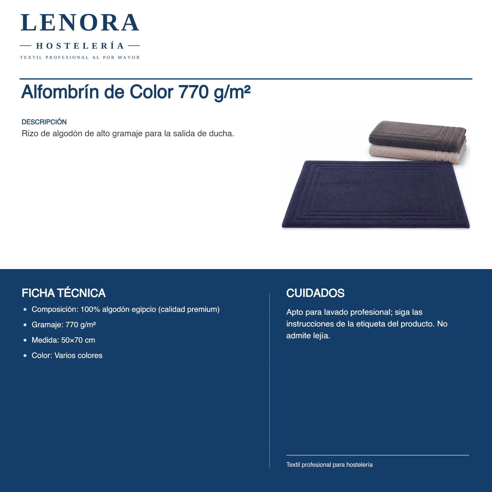 Alfombrín de Color 770 g/m²