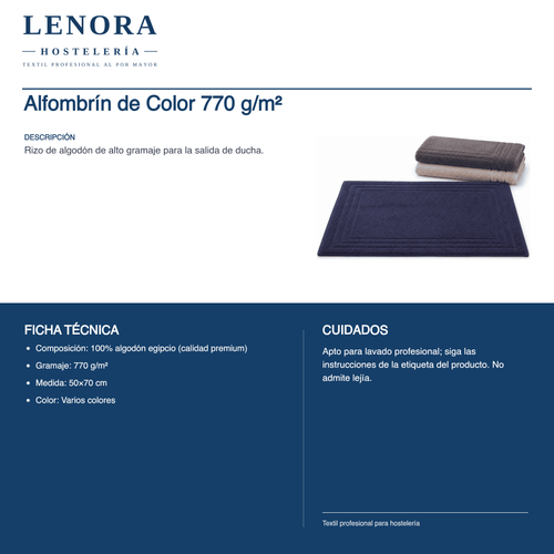 Alfombrín de Color 770 g/m²