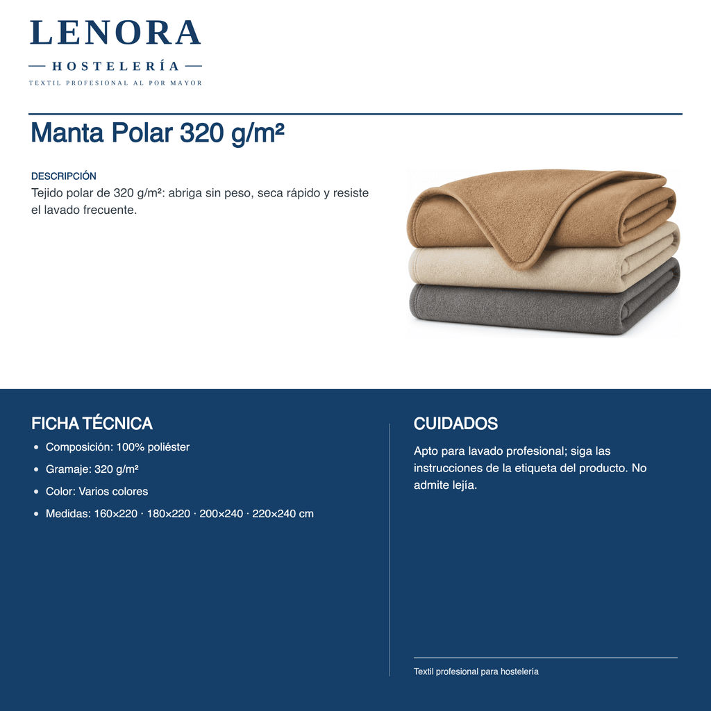 Manta Polar 320 g/m²