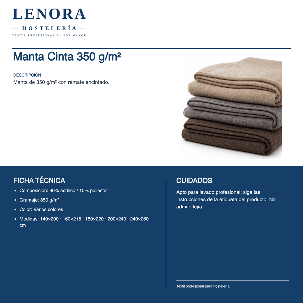 Manta Cinta 350 g/m²
