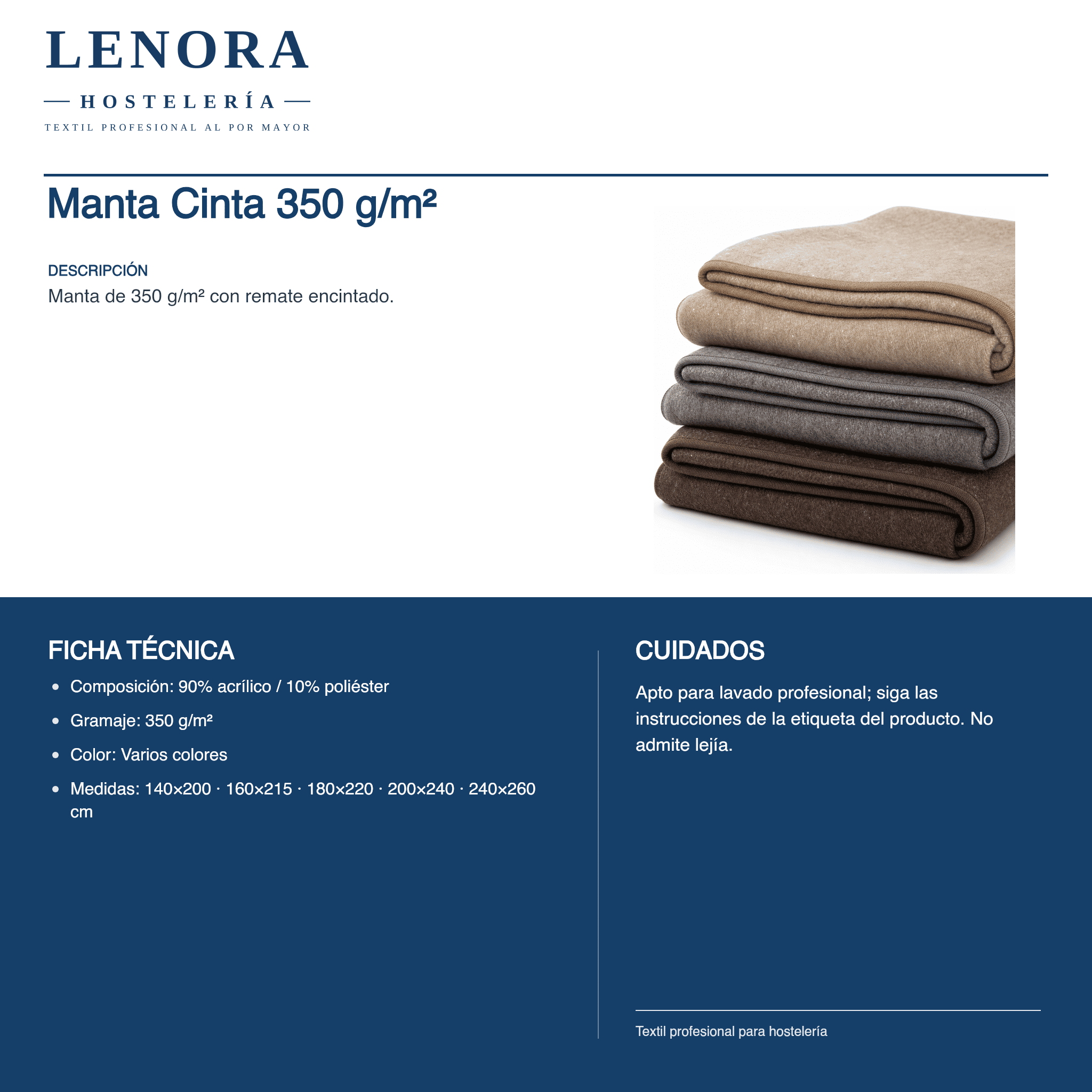 Manta Cinta 350 g/m²