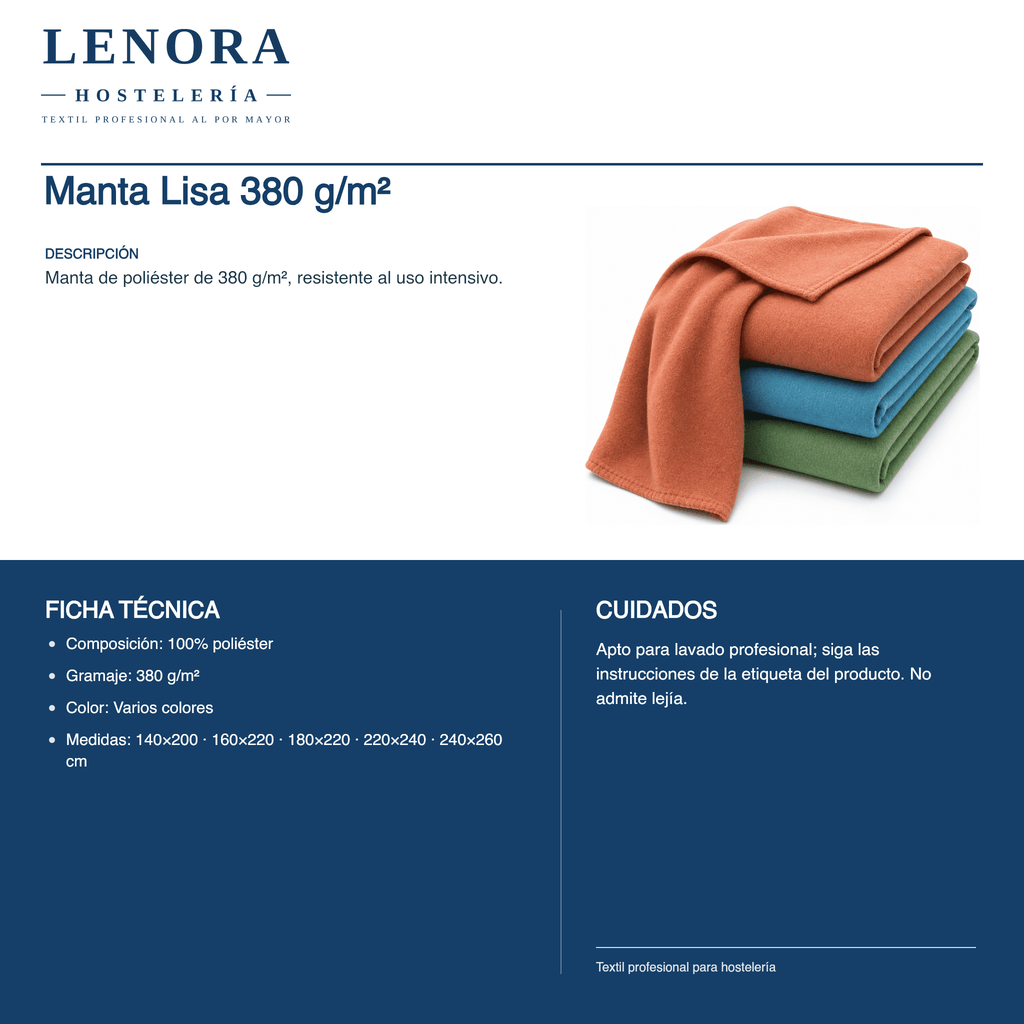 Manta Lisa 380 g/m²