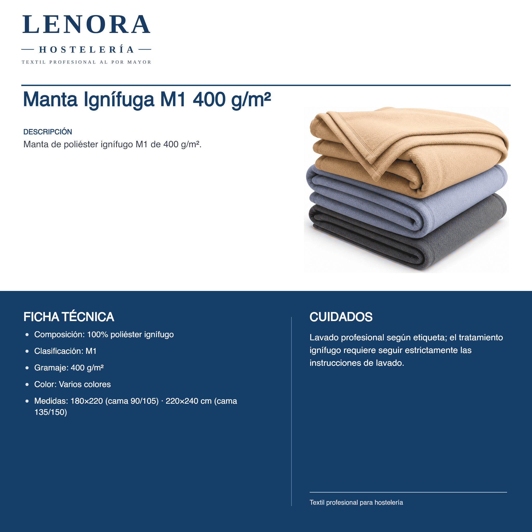 Manta Ignífuga M1 400 g/m²
