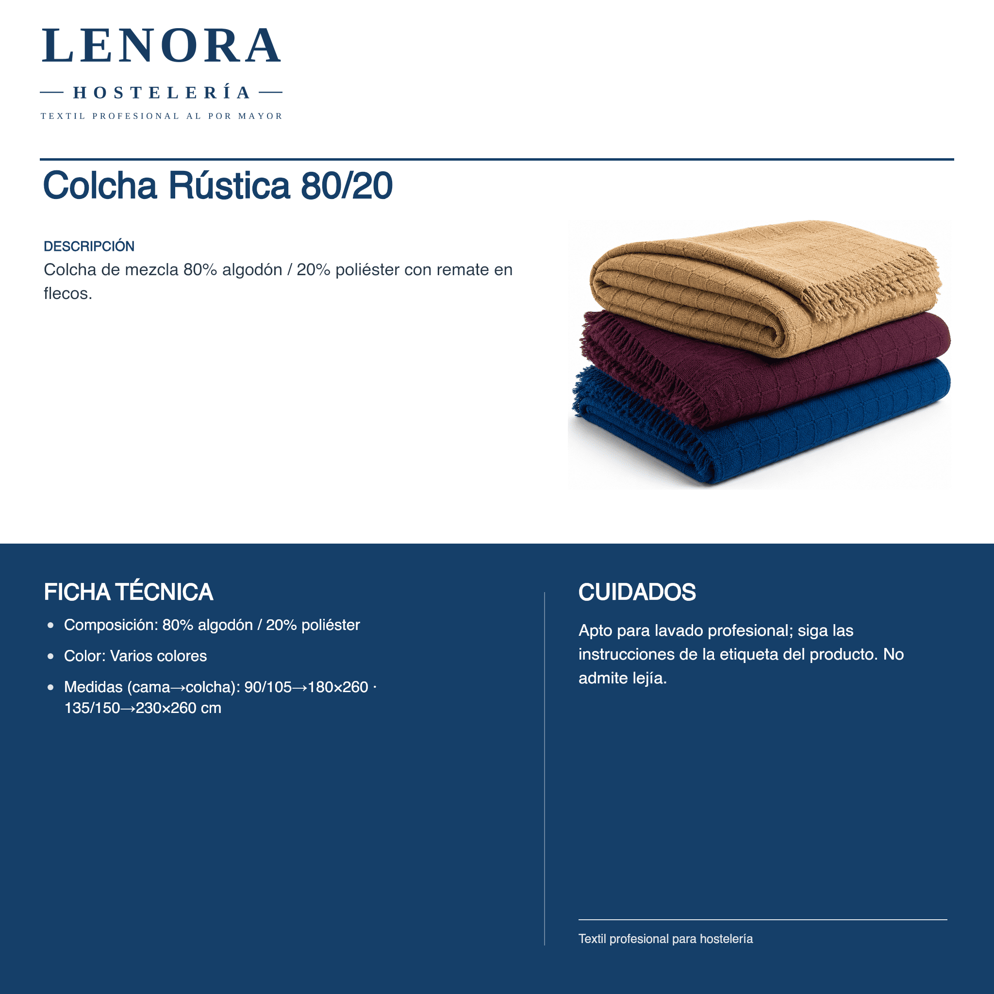 Colcha Rústica 80/20