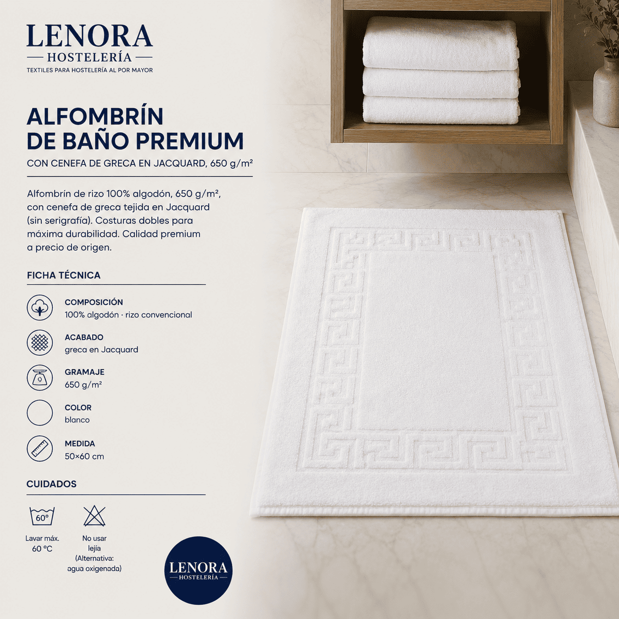 Alfombrín Greca 650 g/m²