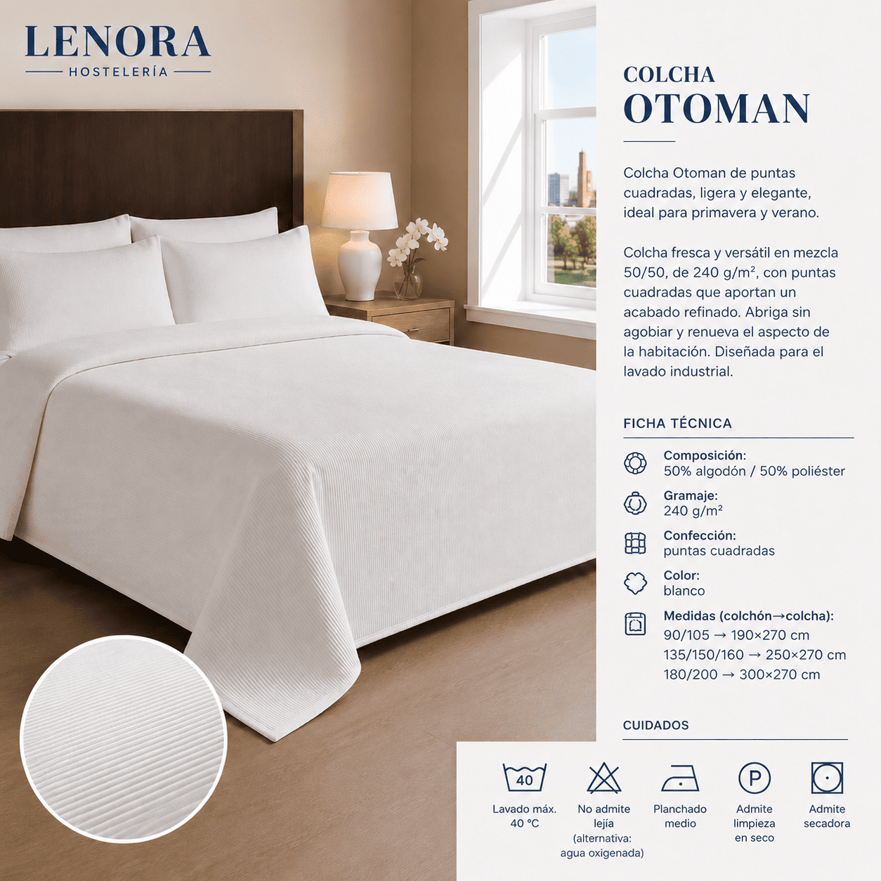 Colcha Otoman 240 g/m²