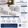Pack Cama Completa con sábanas, fundas, protector y colcha por habitación