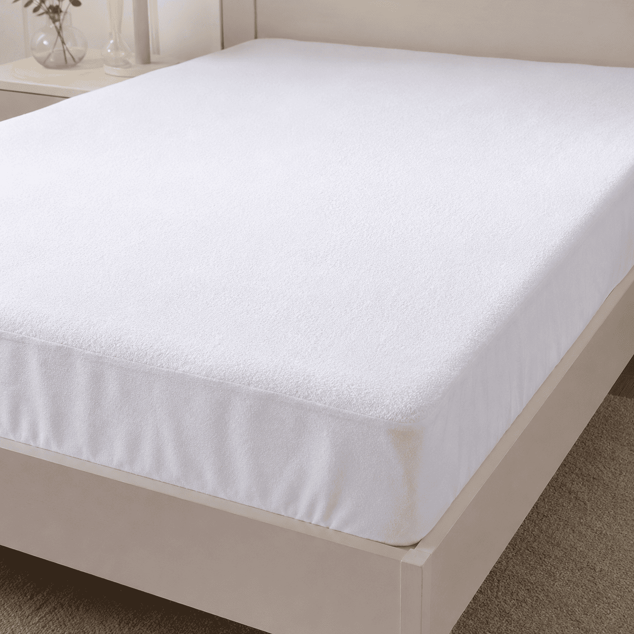 Protector de colchón impermeable (rizo + PU)