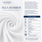 Ficha técnica de la tela de rombos, piqué de rombos para colchas