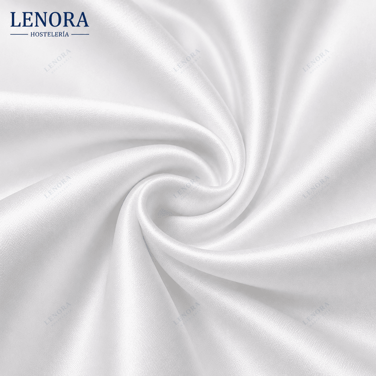 Tejido de satén 30/2 blanco drapeado en espiral