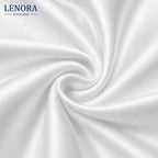 Tejido de satén 30/2 blanco drapeado en espiral