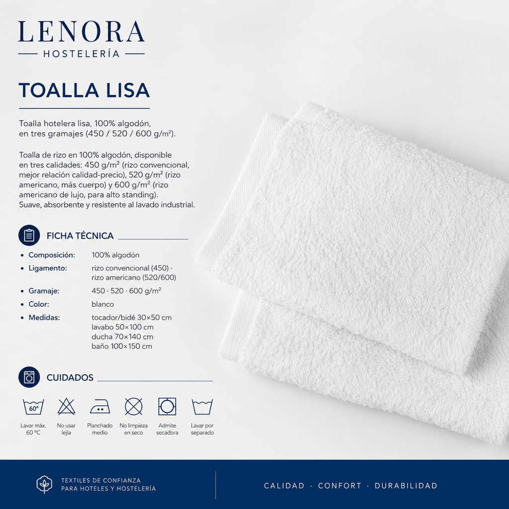 Toalla Lisa 450/520 g/m²