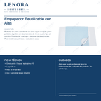 Ficha técnica del empapador reutilizable con alas: capas, medidas y cuidados