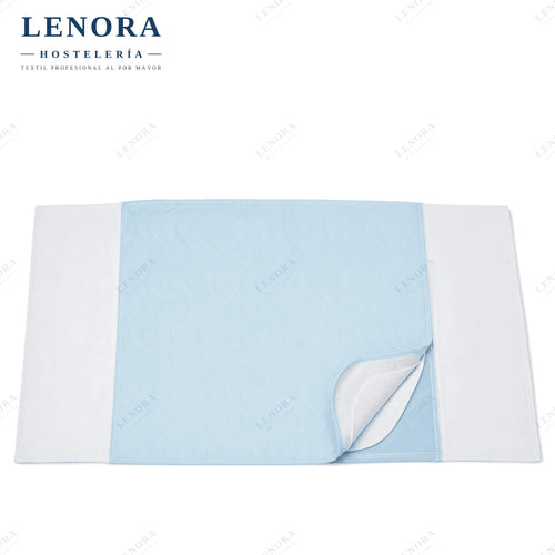 Empapador reutilizable azul con alas para protección de cama