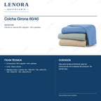Ficha técnica de la colcha Girona 60/40: composición, colores y medidas